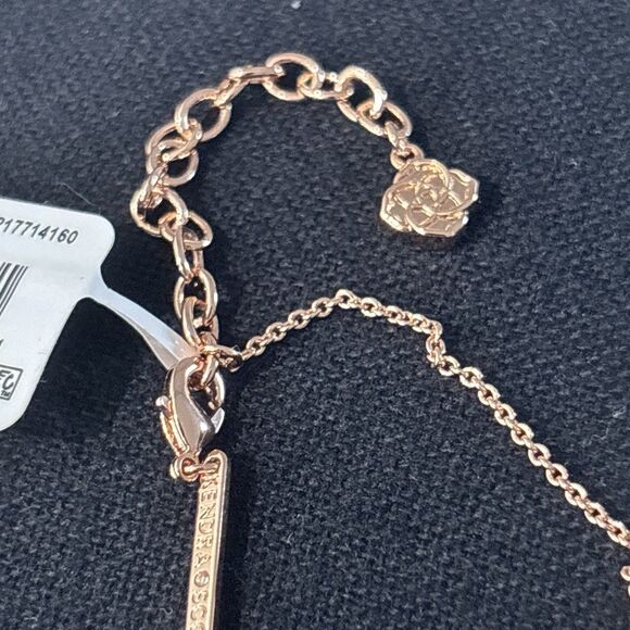 Kendra Scott Chelsea Necklace Mother of Pearl Pendant Rose Gold Tone NEW - Picture 8 of 10